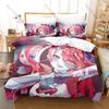 Gothic Zombie Ollie Sword Udin Bear Mascot Print Duvet Cover + 2 Pillowcases Twin Full Queen King  Kawaii Bedding Set