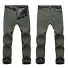 Fabulous Men Trousers Thick Winter Mid Waist