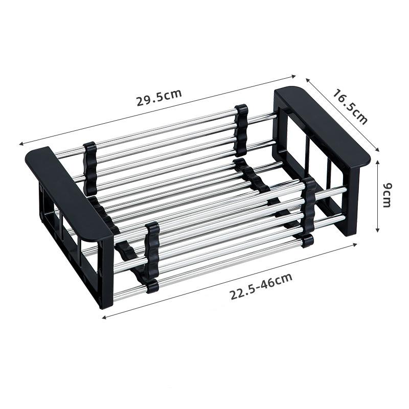 Сушилка для кухонной посуды над раковиной, стеллаж для сушки посуды, стеллаж для сушки посуды, органайзер, органайзер для раковины из нержавеющей стали, корзина для слива