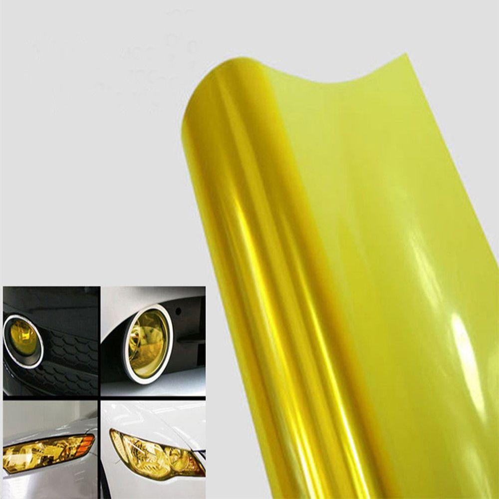 High Quality Roll ANY Brand New Golden Wrap Fog Durable Yellow Car Tint Headlight Film