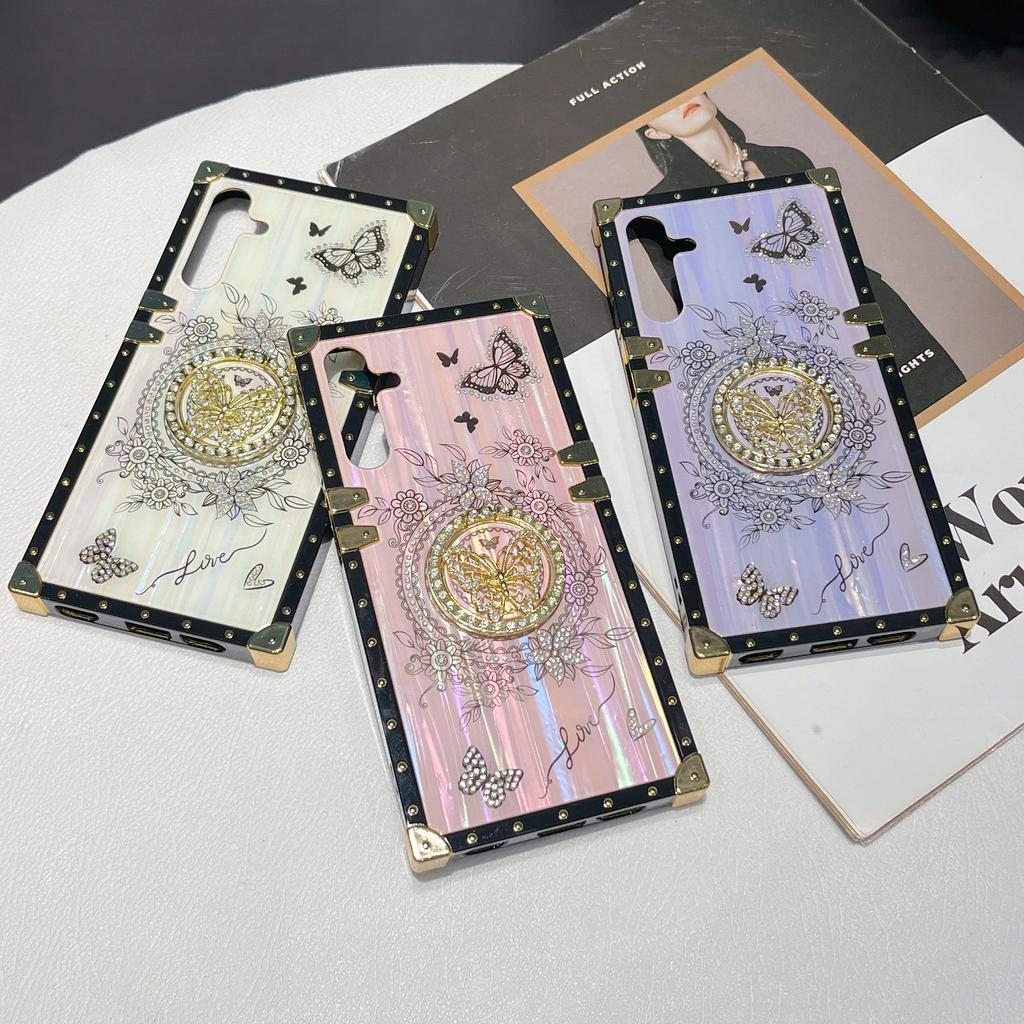 Чехлы для Samsung Galaxy A36 5G/A56 5G с украшением из страз и рисунком бабочек, из ТПУ+ПК