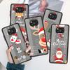 Чехол с рождественской куклой и оленем для Xiaomi Mi Poco X3 NFC M3 11 10 12 9T 11T 10T Pro Note 10 Lite, матовые жесткие чехлы для телефонов