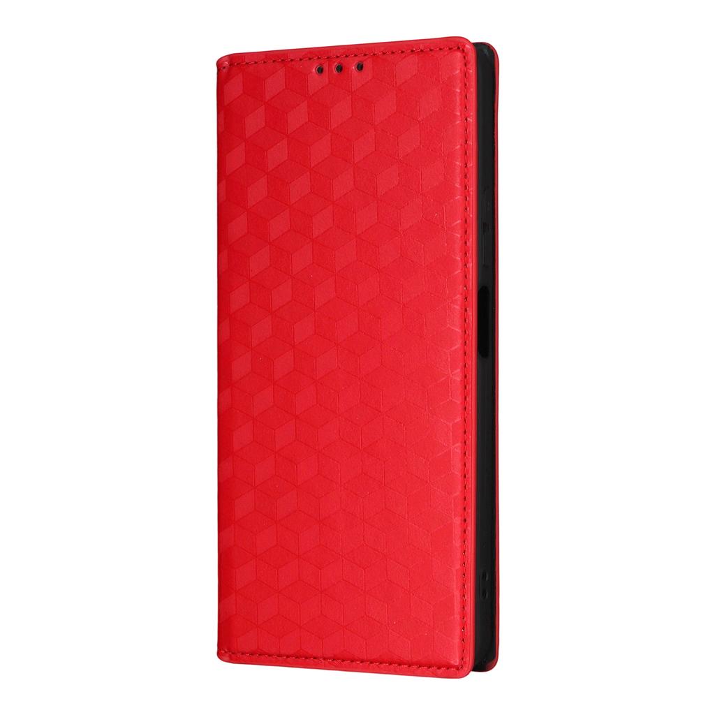 For Doogee Note 59/Note 59 Pro Case Wallet Rhombus Imprinted Leather Phone Cover