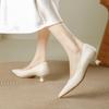 Retro Pointed Head Shallow Mouth Single Shoes Women's Summer 2025 New Temperament Versatile Professional Commuting Not Tired Feet High Heels