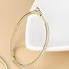 925 Sterling Silver Moissanite Big Hoop Earrings Men's and Women's Couple Models Fashion Trend Design Sense High-End Jewelry