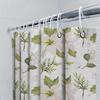 Рождественская Цветочная Занавеска для Ванной Водонепроницаемая Декоративная Шторка для Душа Украшение Дома Белый Зеленый Лист Растение Цветочный Принт Ванна Р