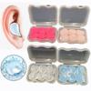 6PCS Soft Silicone Ear Plugs Transparent Noise Reduction Earplugs Sound Insulation Earmuffs Unisex