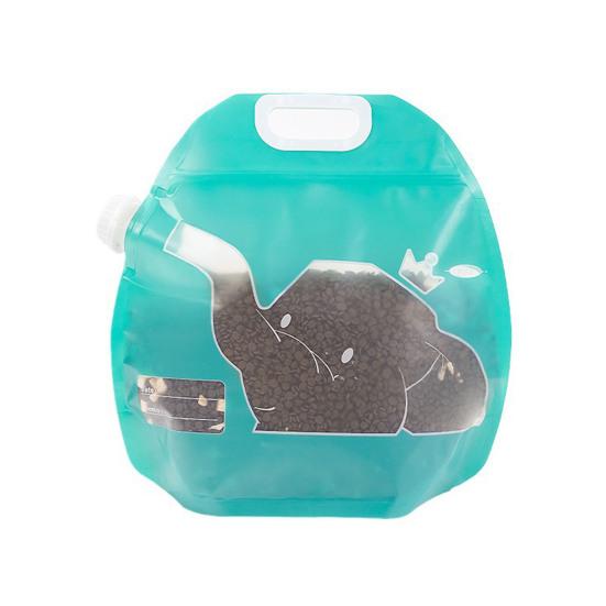 Сумка для хранения корма для домашних животных, герметичный пластиковый пакет для хранения сухих закусок, портативный герметичный пакет для корма для домашних животных для путешествий, кемпинга, походов