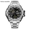 New Steel Band Electronic Watch Multifunctional Men's Electronic Watch Waterproof Alarm Clock Sports Men's Watch