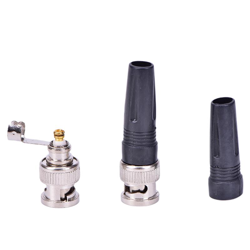 1 шт. Разъем BNC «папа» для коаксиального кабеля RG59 с закручивающимся соединением, CCTV, беспаечный штекер