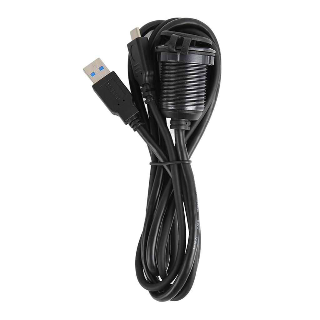 Car Flush Mount Cable Type C 3.0 USB 3.0 Male To Female Waterproof Flush Car Dashboard Mount Cable