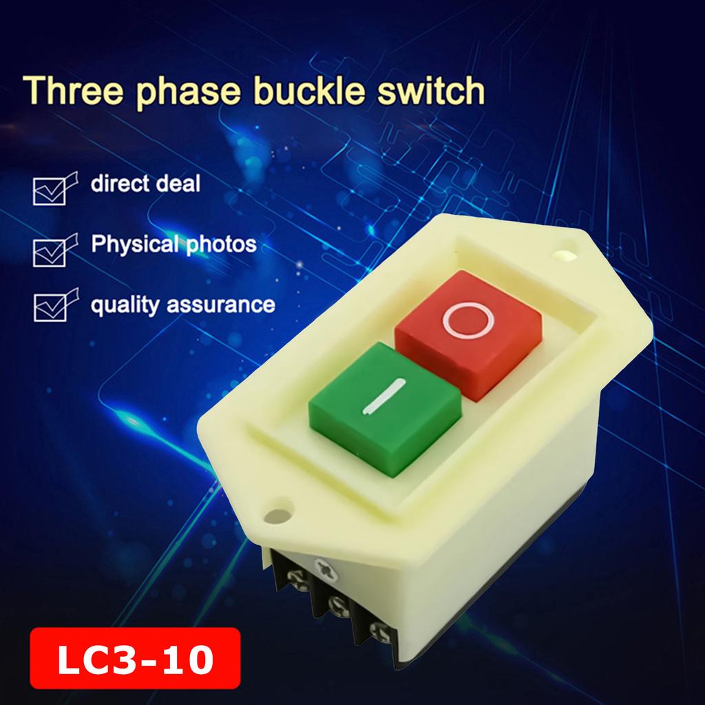 On/Off Push Button Switches Electrical 5A ON/OFF Control Push Button for Mechanical Equipment Use