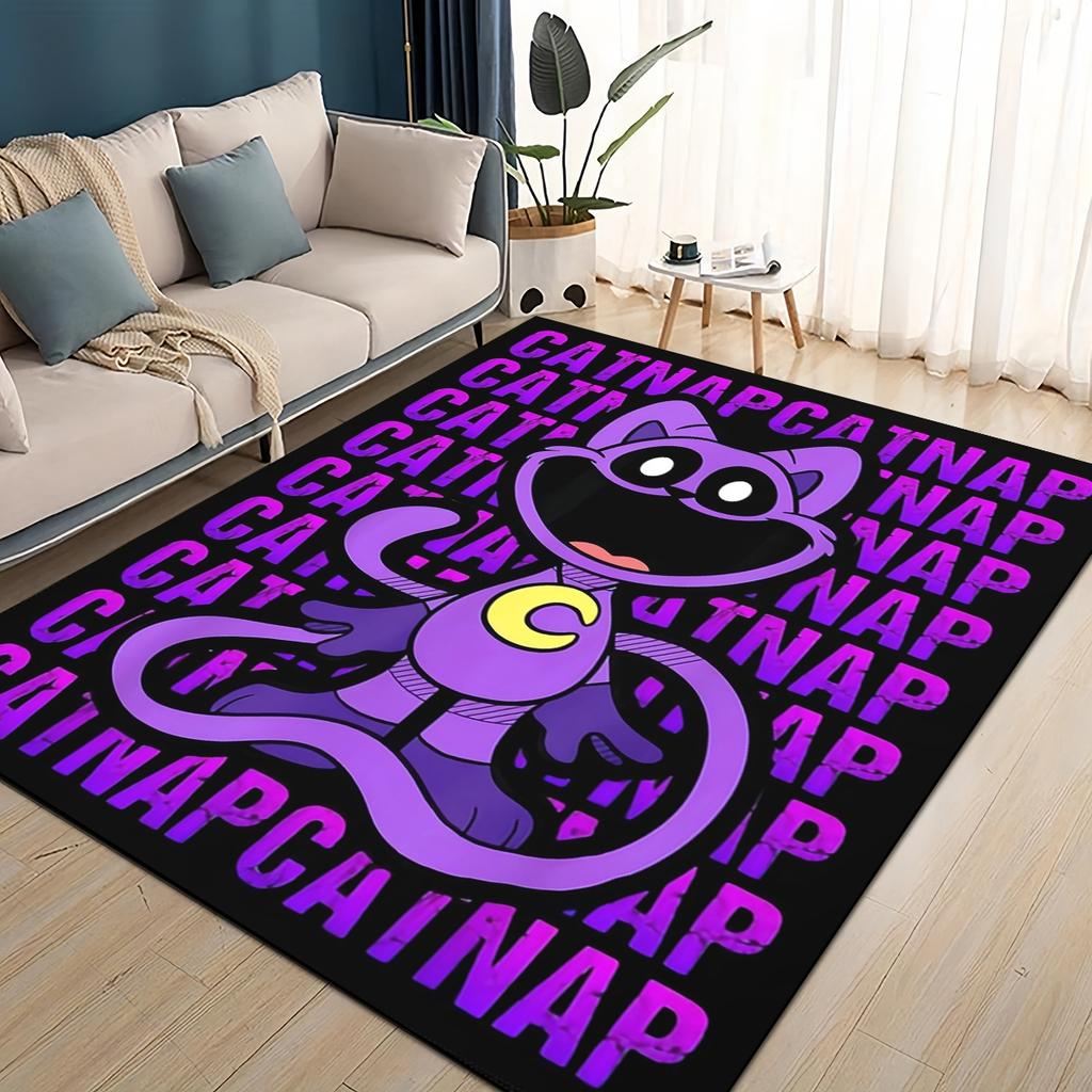 Мультяшный S-Улыбающийся C-Существа Кэтнап Крафтикорн Ковер Коврик для Гостиной Спальни Домашнего Декора, Детский Игровой Нескользящий для Дивана Придверный Коврик