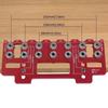 Aluminum Zinc Zinc Alloy Straight Hole Drilling Template Precision Shelf Pin Drilling Guide Jig  Furniture