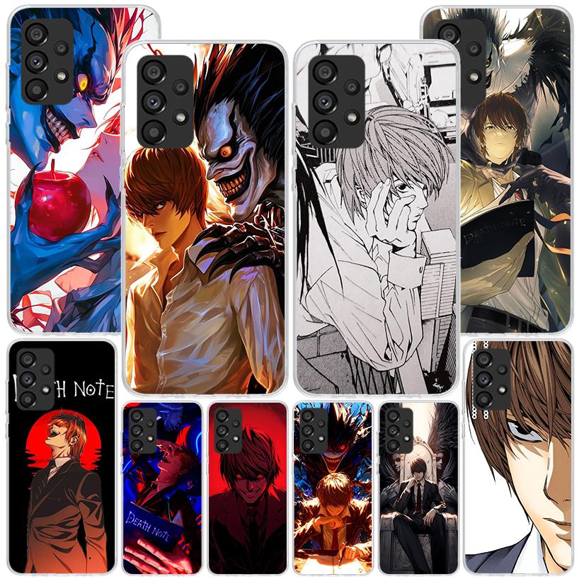 N-Note D-Death Yagami Light Phone Case For Samsung Galaxy A52 A32 A22 A12 A51 A31 A50S A30S A20S A10S Note 20 Ultra 10 Plus S10
