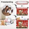 Cartoon Snowman Christmas Storage Basket Large Capacity Christmas Gift Basket  Christmas