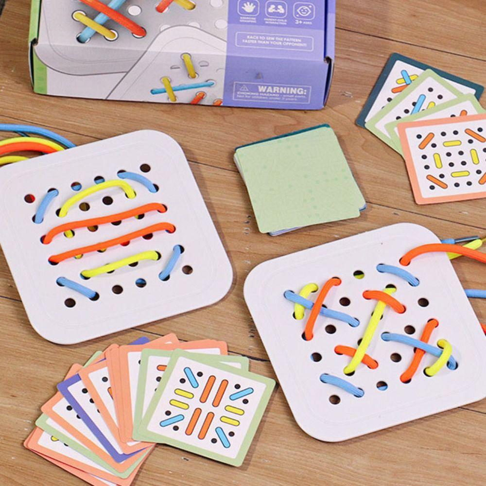 Color Cognition Skills Training Threading Toys Kids Montessorri Toys  Children Birthday Gift