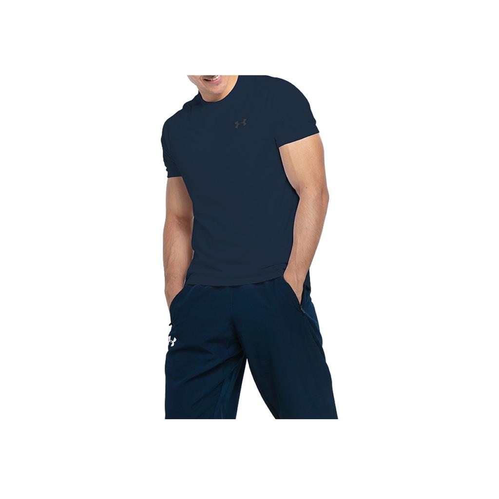 Under Armour Спортивная футболка для тренировок, мужские топы, темно-синяя 1326413-408