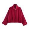 Женская клетчатая пилотская куртка с воротником-стойкой и длинными рукавами, повседневная шикарная верхняя одежда, Осень 2026