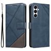 (blue, Samsung S23 Ultra) Oily Premium Pu Leather Phone Case For Samsung Stand Holder Wallet Case With Strap