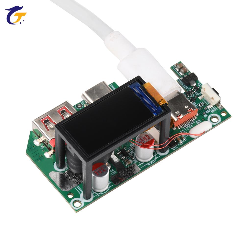 Модуль быстрой зарядки 45 Вт 2S 65 Вт 3S с TFT-дисплеем, совместимый с PD QC, печатная плата для DIY power bank, для портативных зарядных устройств