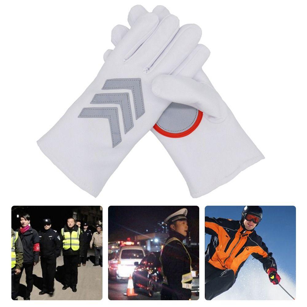 Перчатки для верховой езды, охранные, утолщенные, со светоотражающими полосами, варежки, креативные перчатки для управления дорожным движением