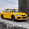 Масштаб 1:32 Mitsubishi Lancer Evolution IX Спортивный автомобиль Игрушечная модель Открывающиеся двери Оттягивание назад Амортизация Транспортные средства Хобби Украшения