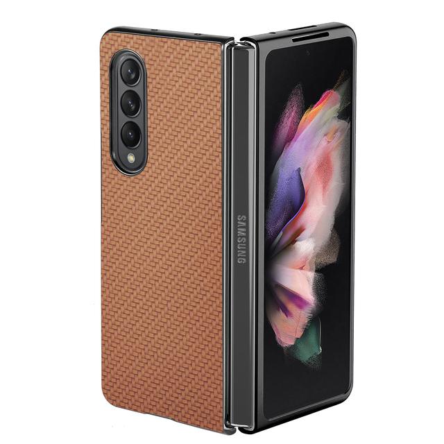 Противоскользящий складной тонкий чехол из углеродного волокна для Samsung Galaxy Z Fold 4 Fold4 Fold 3 2 Fold3 Fold2 противоударный чехол