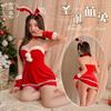 Сексуальное нижнее белье рождественское платье бархатное платье-труба топ девчачий сексуальный костюм униформы зайчика