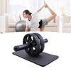 Abdominal Wheel Roller Antislip Portable AB Wheel Roller with Knee Pad for Home Gym Fitness Equipmen