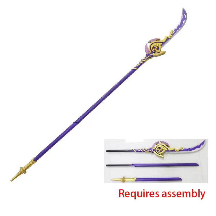 100 см перекованный меч, меч Камисато Аяка, меч для косплея, оружие, реквизит, безопасность, подарок для роли из искусственной кожи