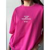 Western Style New Fashion Casual Loose Print Letters Cotton T-shirt Top Loose Printed T-shirt