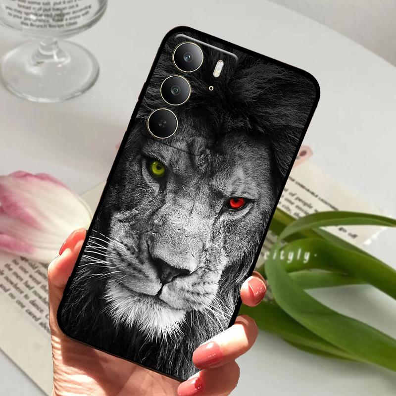 Чехол для Realme C75 4G Милый Ударопрочный Мягкий Силиконовый ТПУ Защитная Крышка для Линзы Телефона Для OPPO REALME C65 4G C67 5G Бампер Fundas
