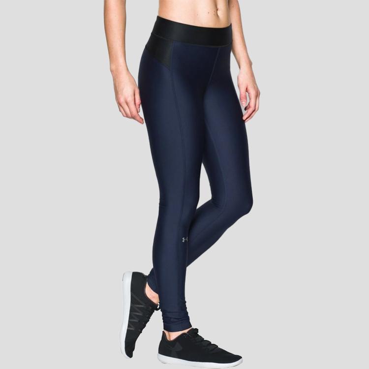Under Armour HeatGear компрессионные тренировочные фитнес-штаны женские плавки темно-синие 1297910-410