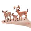 Children'S Science And Education Cognition Simulation Forest Animal Red White-Tailed Deer Elk Sika Deer Model Ornament Toy