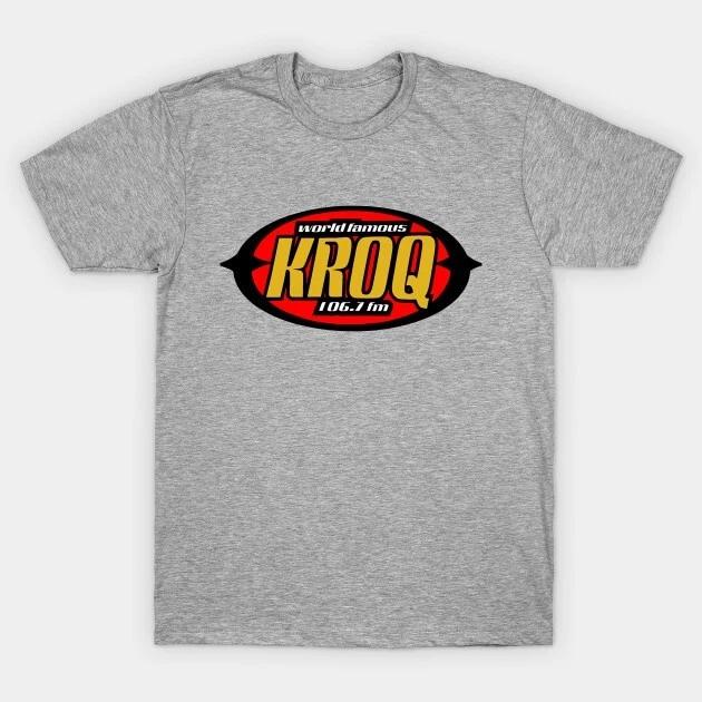 90s World Famous KROQ Fm T-Shirt Short Sleeve All Sizes S to 5 XL T01 1