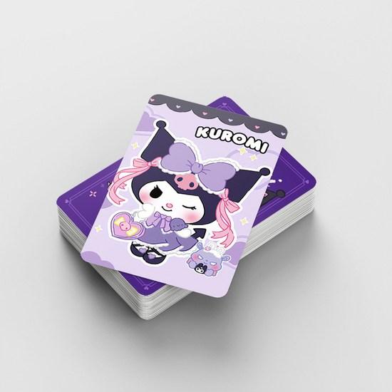 Sanrio фотокарточки товары ЛОМО иллюстрации фотокарточки 60шт + мини наклейки 32шт, Kuromi, 1 шт