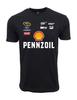 Унисекс Взрослая Повседневная Футболка с Графикой Pennzoil Formula Racing...