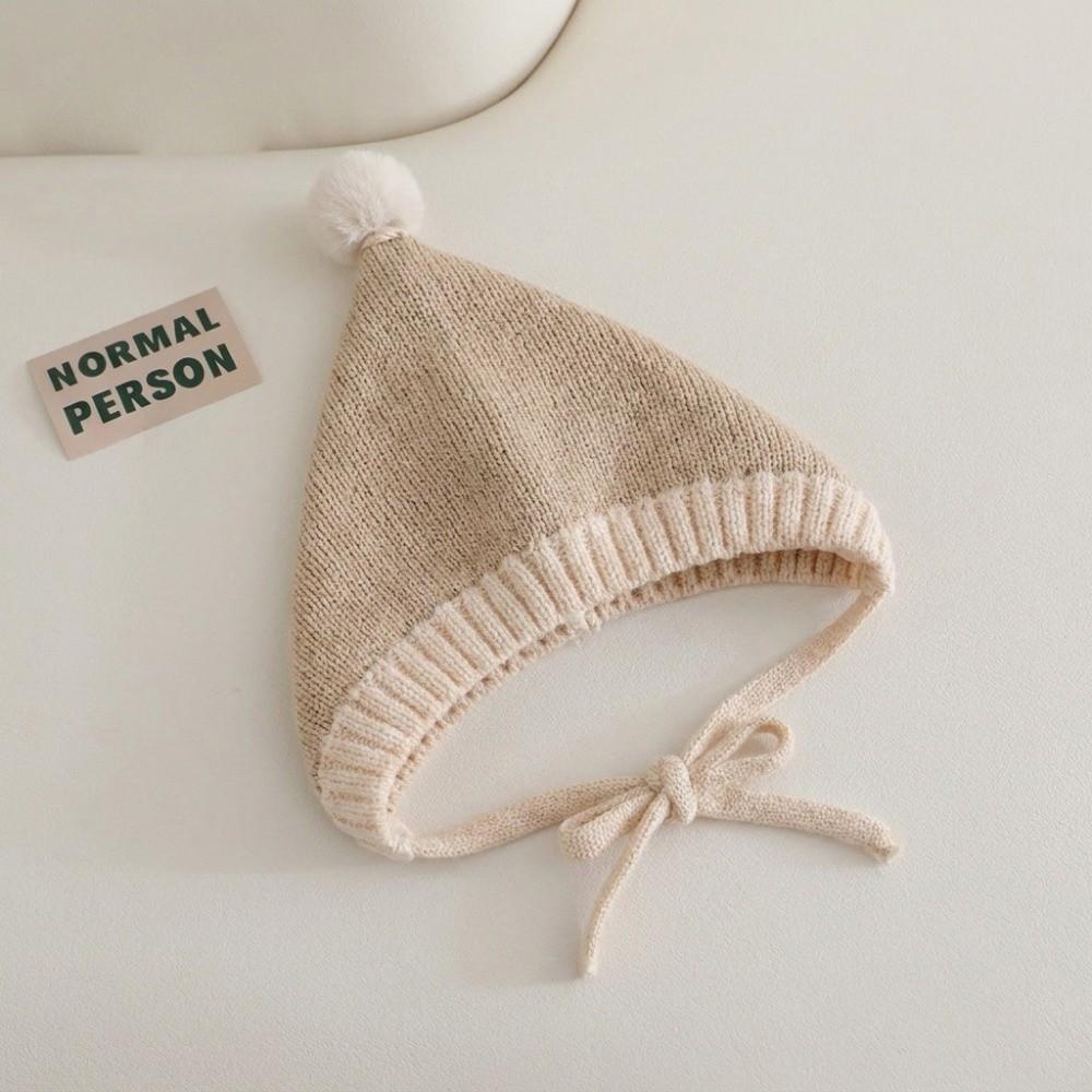 Windproof Ear Protection Hat Cute Pompom Toddler Beanie Fashion Knitted Hat Winter