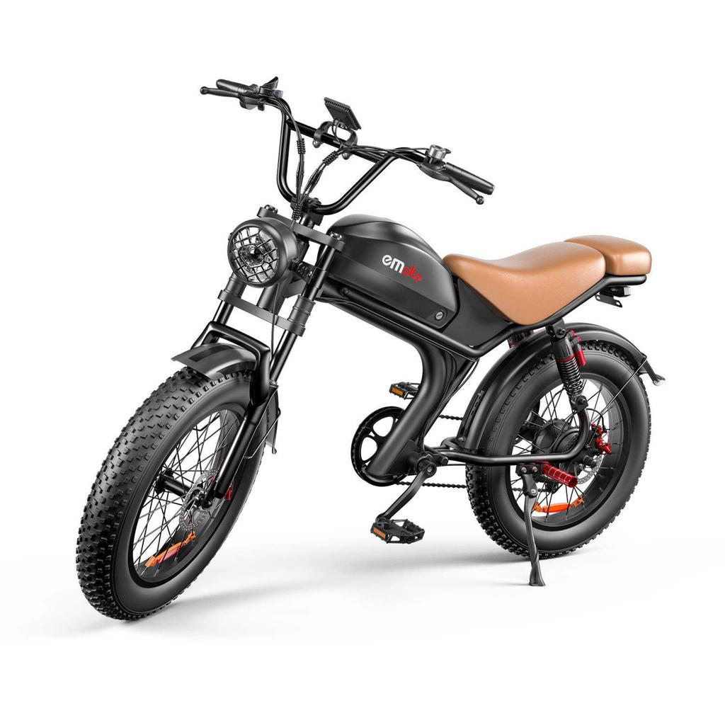 EMOKO C93 2000W Dual Motor 48V 23AH Lithium Battery Adult Electric Bicycle 20 Inch Fat Tire Mountain Off-Road All Terrain Ebike