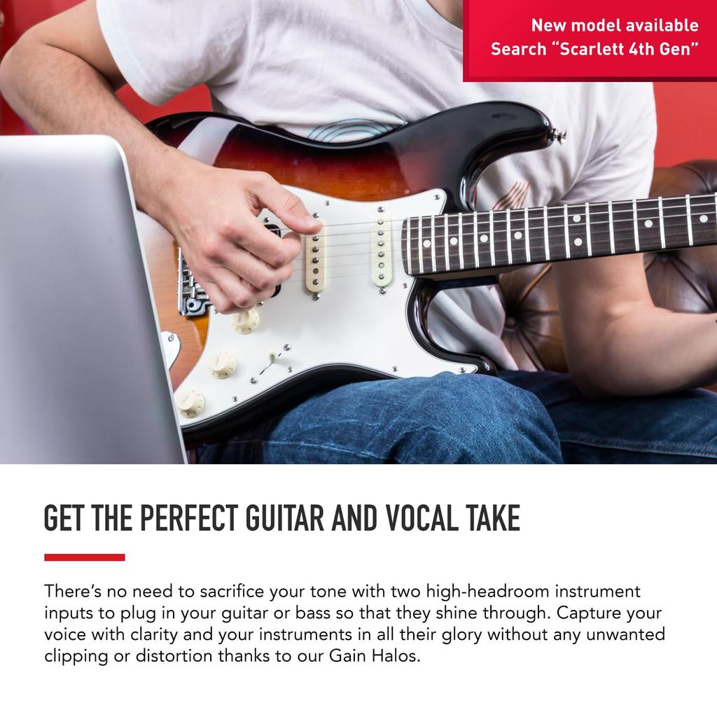 Focusrite Focus Light Аудиоинтерфейс 2 Выход Scarlett 2i2 Вход/2 24 бит/192 кГц (3-е поколение) []