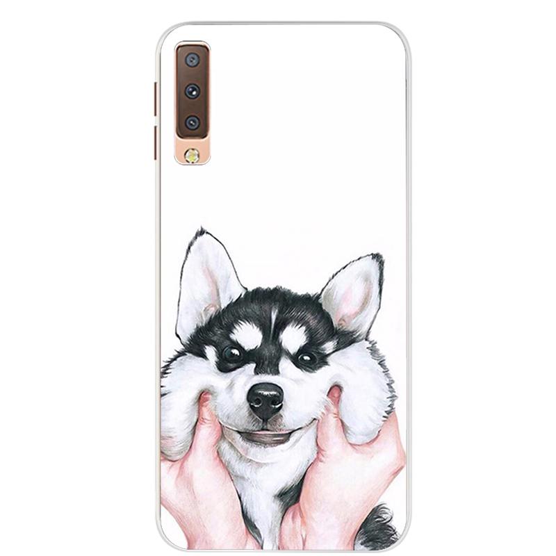 Чехлы для Samsung Galaxy A7 2018, силиконовый цветной чехол для телефона, чехол для Samsung A7 2018 A750 A750F, защитный корпус 6,0 дюймов