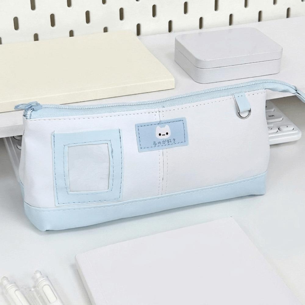 Y2k Polka Dot Pencil Case Cloth Pencil Pouch Stationery Storage Bag Student