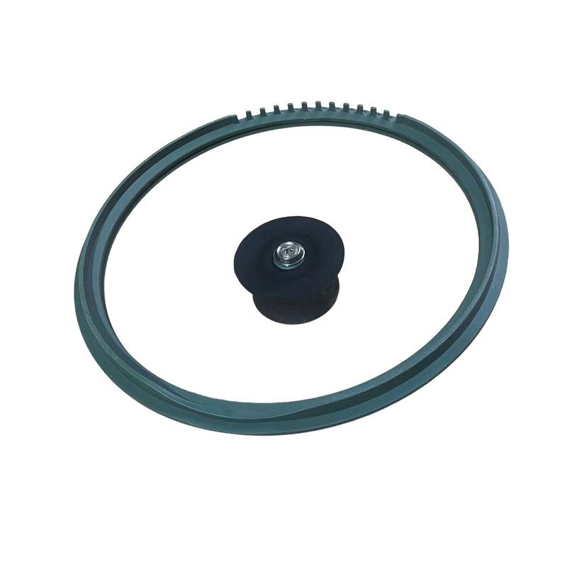 Прозрачная стеклянная крышка для приготовления пищи с силиконовой противоожоговой ручкой, термостойкая и ударопрочная, для сковородок.