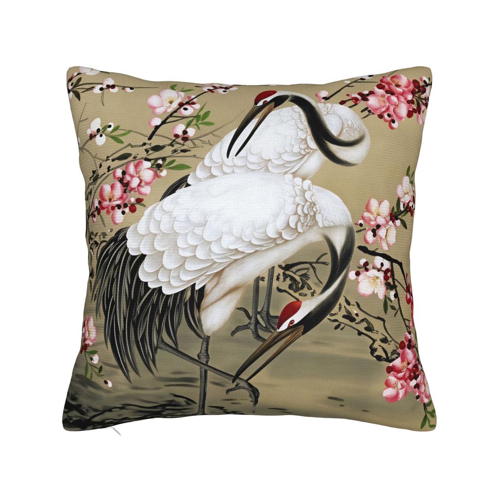 Chinese Style Crane Pillow Cover Fashion Pillow Case For Sofa Home Decor Design Pillowcases Birthday Gift