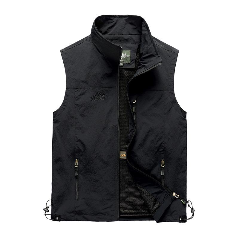 Men's Vest Spring and Autumn Thin Casual Breathable Vest Men's Youth Middle-aged and Elderly Quick-drying Vest Summer Vest