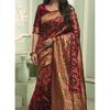 Banarasi Soft Silk Saree .Blouse (Need To Be Stitched As Per Size And Fit)