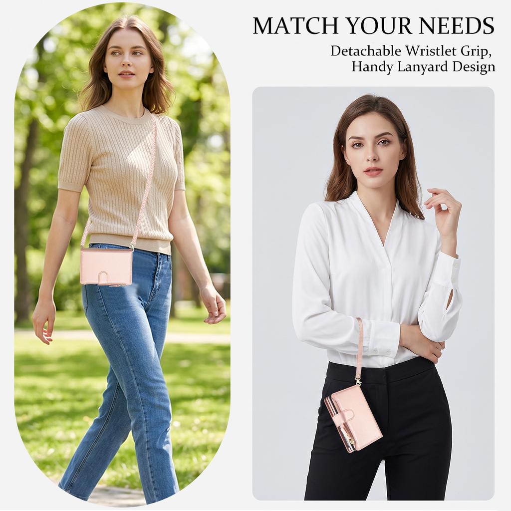2 in 1 Detachable Multi Card Sold Wallet Zipper Flip Leather Case for Samsung Galaxy Z fold8 Fold 8 for Magsafe Stand Cover