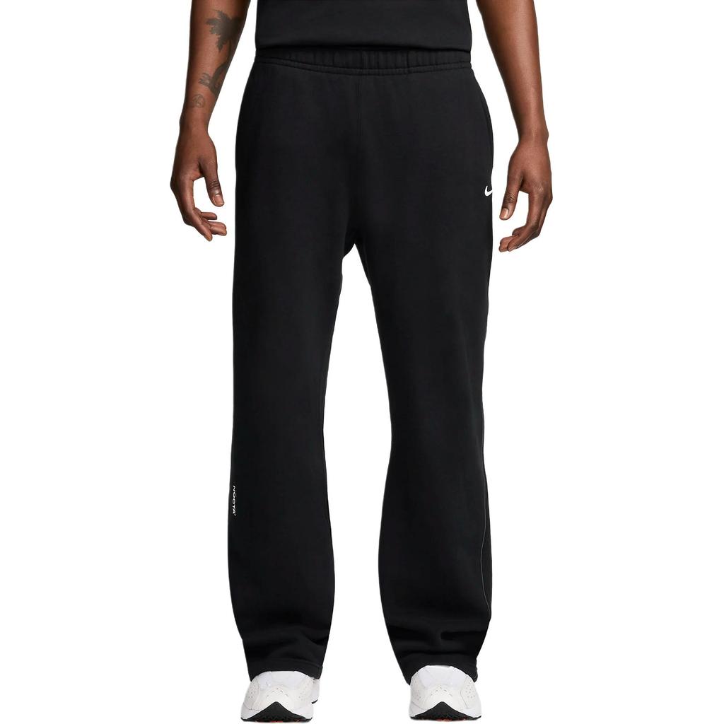 Nike Флисовые брюки X NOCTA CS с открытым низом 'Черный' Мужские FZ4675-010