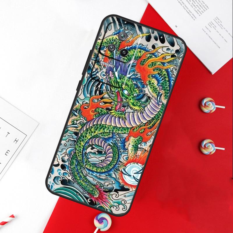Чехол с китайским драконом для Xiaomi 14T 11T 12T 13T Pro 13 14 15 Ultra POCO X7 Pro X3 X5 X6 F5 F6 M6 Pro